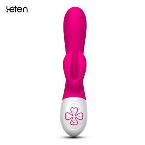 Вібратор кролик Leten Sara зі здвоєним кліторальним стимулятором, 3 мотори. Photo 3