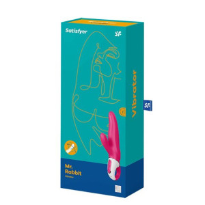 Потужний вібратор-кролик Satisfyer Vibes Mr. Rabbit, два мотори, літій силікон, 12 режимів роботи. Photo 3