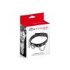 Нашийник ланцюжками, шипами і кільцем Fetish Tentation Choker Rings and Chains, екошкіра