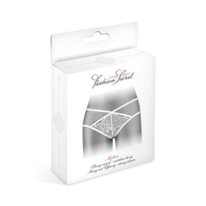 Трусики-стрінги Fashion Secret MYLENE White з подвійною лінією стегна. Photo 3