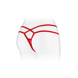 Трусики-стрінги Fashion Secret MYLENE Red з подвійною лінією стегна. Photo 2