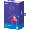 Вагинальные шарики Satisfyer Strengthening Balls (3шт), диаметр 3,8см, масса 62-82-98г, монолитные