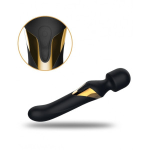 Вібромасажер 2в1 Dorcel Dual Orgasms Gold класичний масажер і вібратор з перлинним масажем. Photo 3