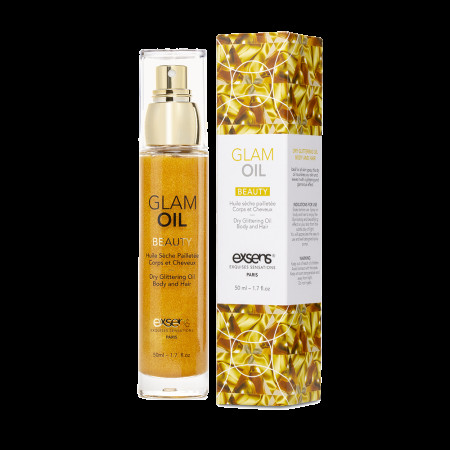 Розпродаж! Олія для тіла з блиском EXSENS Glam Oil 50мл, з|із| маслом мигдалю (03.2025)