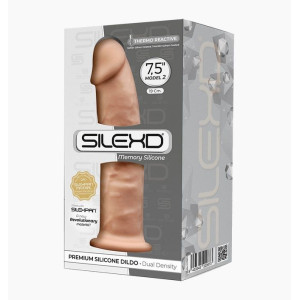 Фалоімітатор SilexD Henry Flesh (MODEL 2 size 7.5in), двошаровий, силікон + Silexpan, діаметр 4,8 см. Photo 2