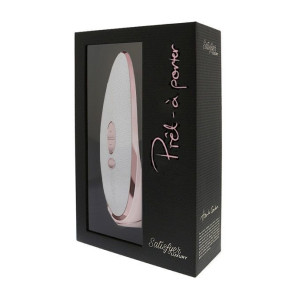 Люксовий вакуумний стимулятор Satisfyer Luxury Pret-a-Porter White зі вставкою з шкіри. Photo 2