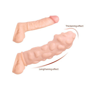 Насадка на член Kokos Extreme Sleeve ES.11 розмір M, потовщувальна, стимулюючий рельєф. Photo 2