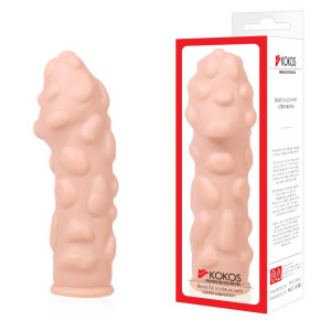 Насадка на член Kokos Extreme Sleeve ES.11 розмір M, потовщувальна, стимулюючий рельєф. Photo 3