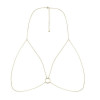 Ланцюжок портупея Bijoux Indiscrets Magnifique Bra Chain - Gold, прикраса на тіло