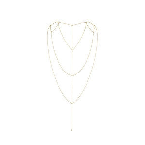 Ланцюжок для спини Bijoux Indiscrets Magnifique Back and Cleavage Chain - Gold, прикраса для тіла