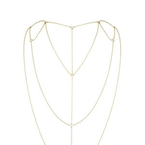 Ланцюжок для спини Bijoux Indiscrets Magnifique Back and Cleavage Chain - Gold, прикраса для тіла. Photo 2