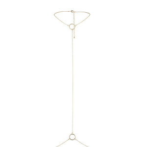 Ланцюжок на шию і пояс Bijoux Indiscrets Magnifique I Body Chain - Gold, прикраса на тіло. Photo 2