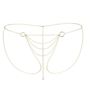 Ланцюжок-трусики Bijoux Indiscrets Magnifique Bikini Chain – Gold, прикраса для тіла. Photo 2