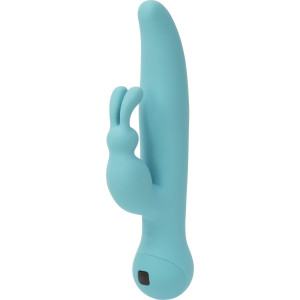 Вібратор-кролик з сенсорним управлінням і ротацією Touch by SWAN - Duo Teal, глибока вібрація. Photo 3