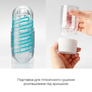 Мастурбатор Tenga Spinner 01 Tetra с упругой стимулирующей спиралью внутри, нежная спираль. Photo 3