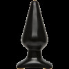 Анальная пробка Doc Johnson Smooth Classic Large - Black, макс. диаметр 5,7см