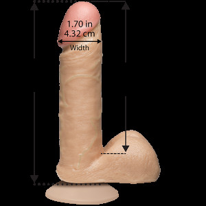 Фалоімітатор Doc Johnson The Realistic Cock 6 inch White - PVC, Vack-U-Lock, діаметр 4,3 см. Photo 2