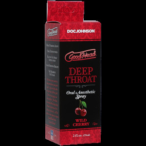 Спрей для мінету Doc Johnson GoodHead DeepThroat Spray - Wild Cherry 59 мл для глибокого мінету. Photo 2