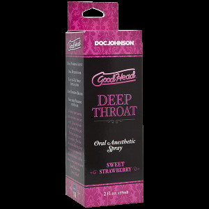 Спрей для мінету Doc Johnson GoodHead DeepThroat Spray - Sweet Strawberry 59 мл (м'ята упаковка). Photo 3
