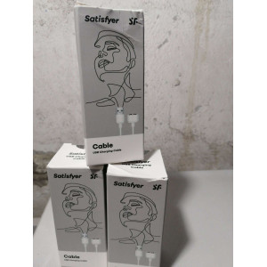 Зарядка (запасний кабель) для іграшок Satisfyer USB charging cable White (м'ята упаковка!!!). Photo 2