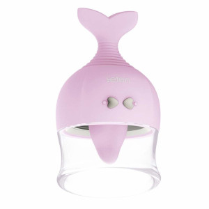 Вібростимулятор для клітора і сосків Leten Kissing Fish з вакуумом і віброязичком, 10 режимів роботи. Photo 2