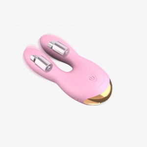 Вібратор-кролик Love To Love Hear Me Rose з двома моторчиками і різнобарвною LED-підсвіткою. Photo 2