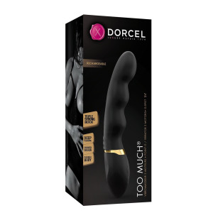 Вібратор ультрастимулювальний Dorcel Too Much Rechargeable Black, гнучкий і потужний, 3 вібромотори. Photo 3