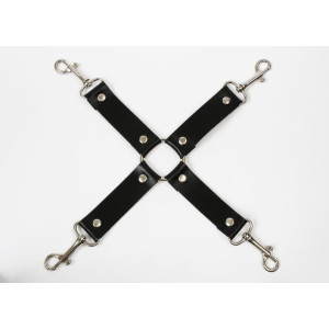 Хрестовина Feral Feelings - 4 Way Connector, натуральна шкіра, чорна. Photo 2