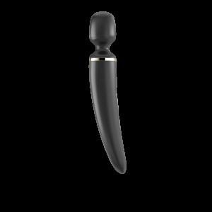 Вібромасажер Satisfyer Wand-er Woman (Black/Gold), водонепроникний, потужний, розмір XXL. Photo 3