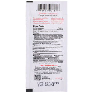Розпродаж!!! Потужний пролонгатор Doc Johnson Power+Delay Cream For Men (7 мл) (термін 06.2024). Photo 2