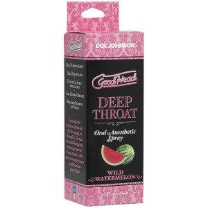 Спрей для мінету Doc Johnson GoodHead DeepThroat Spray - Watermelon 59 мл для глибокого мінету. Photo 2