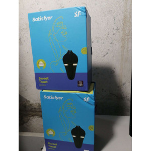 Мороженка спінатор Satisfyer Lay-On - Sweet Treat Black/Gold  (м'ята упаковка!!!). Photo 2