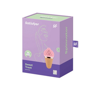 Морозиво-спінатор Satisfyer Lay-On - Sweet Treat Pink/Brown, 10 режимів роботи, водонепроникний. Photo 2