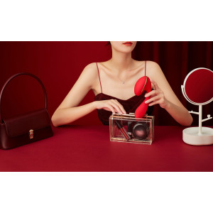 Вакуумний вібратор KISTOY Tina з підігрівом, вагінально-кліторальний, діаметр 3,5см. Photo 3