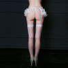 Ніжний еротичний комплект з поясом для панчох One Size White