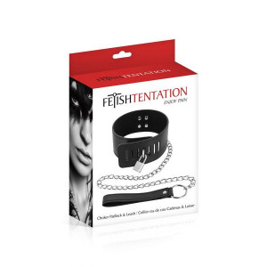 Нашийник з повідцем Fetish Tentation Padlock and Leash. Photo 2