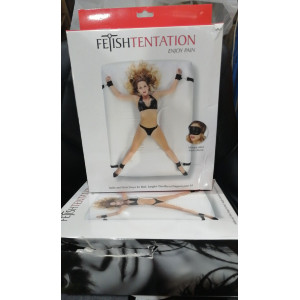 Фиксатор для кровати Fetish Tentation Ankle and Wrist Straps for Bad с маской (мятая упаковка!!!). Photo 2