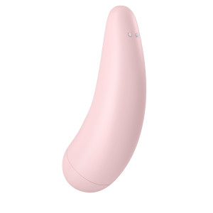 Вакуумный клиторальный стимулятор Satisfyer Curvy 2+ Pink с управлением через интернет. Photo 2