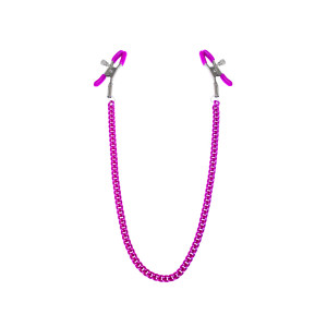 Затискачі для сосків з ланцюжком Feral Feelings - Nipple clamps Classic, рожевий