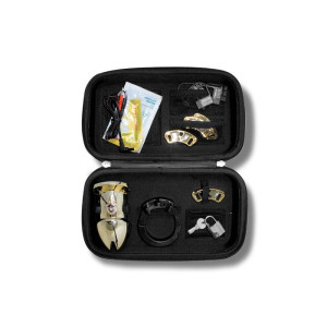 Клітка для члена з електростимуляцією Mystim Pubic Enemy No 1 - Gold Edition. Photo 3