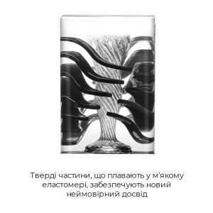 Мастурбатор Tenga Crysta Leaf, унікальний рельєф, стимулювальні пелюстки, прозорий матеріал. Photo 3