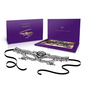 Ажурна маска на обличчя RIANNE S - Masque III зі стрічками-зав'язками. Photo 2