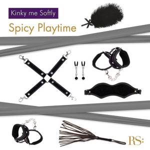 Подарунковий набір для BDSM RIANNE S — Kinky Me Softly Black: 8 предметів для задоволення. Photo 2
