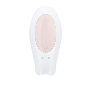 Смартвібратор для пар Satisfyer Double Joy White із широким кліторальним стимулятором. Photo 3