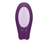 Смарт-вібратор для пар Satisfyer Double Joy Violet із широким кліторальним стимулятором