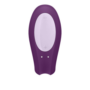 Смарт-вібратор для пар Satisfyer Double Joy Violet із широким кліторальним стимулятором. Photo 3
