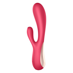 Смарт вібратор-кролик Satisfyer Mono Flex Red, 2 мотори, керування через інтернет. Photo 2