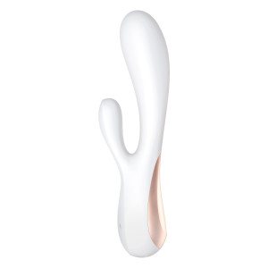 Смарт вібратор-кролик Satisfyer Mono Flex White, 2 мотори, керування через інтернет. Photo 2