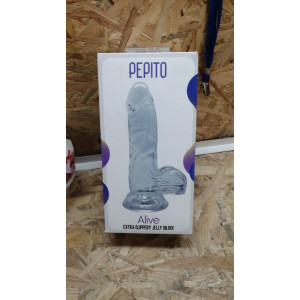 Прозрачный фаллоимитатор Alive Jelly Dildo Pepito (мятая упаковка!!!). Photo 2