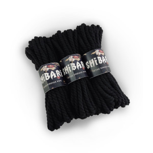 Бавовняна мотузка для шібарі Feral Feelings Shibari Rope, 8 м чорна. Photo 2